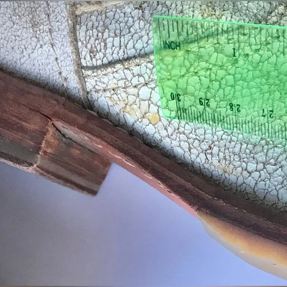 Size 7 / FRYE Leather Moto Boots / Cream Crackled-Distressed Look - Picture 9 of 15